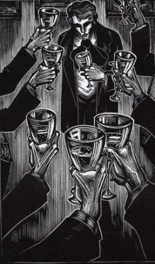 Lynd_Ward_(1929)_Gods'_Man_-_surrounded_by_wineglasses